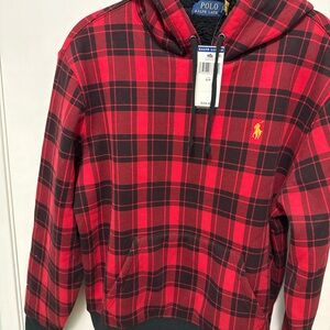 Ralph Lauren Martin Red Plaid Hoodie